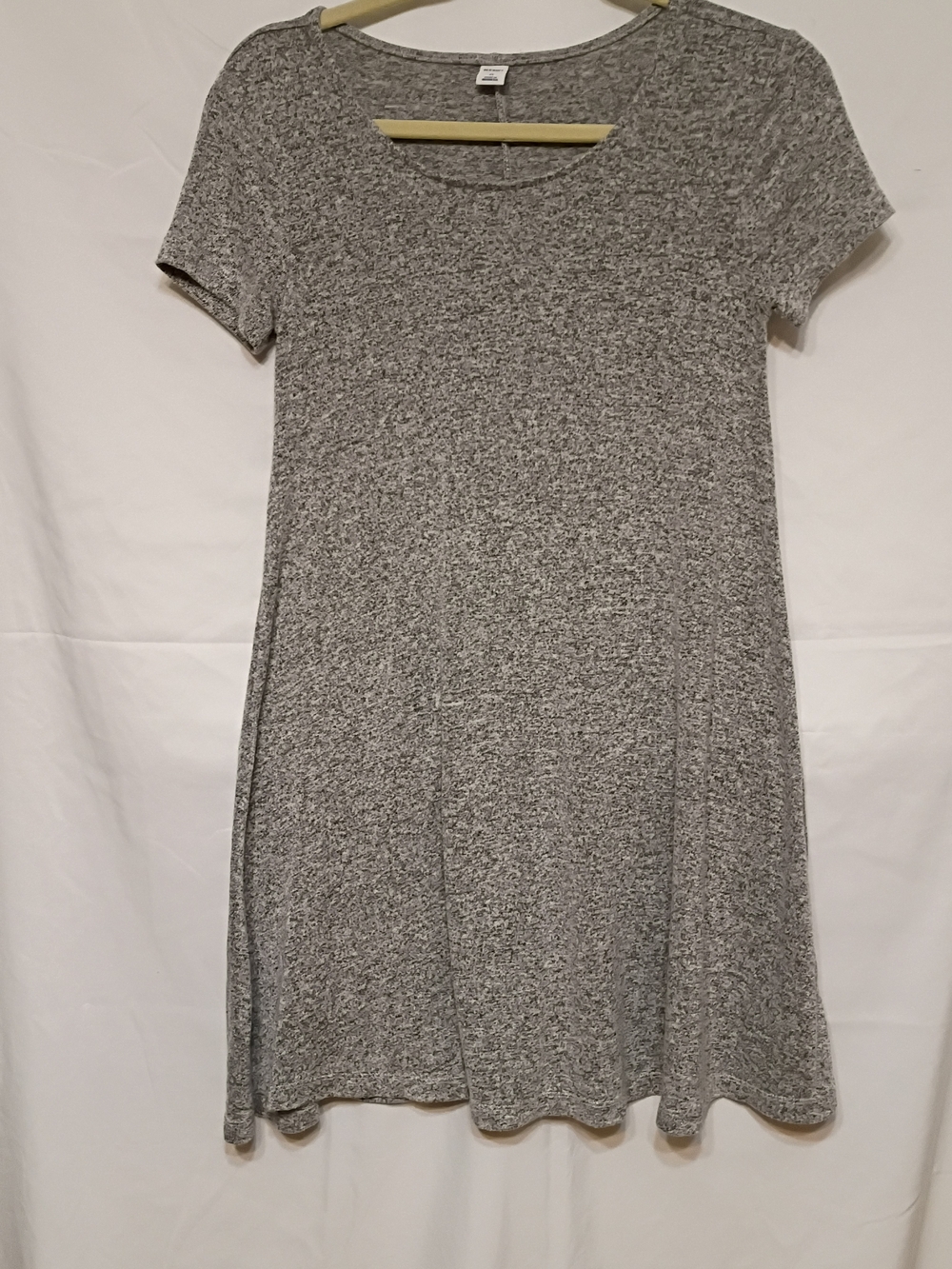 Old Navy Heather Gray Short Sleeve Swing Dress